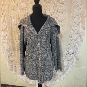Gray and Black Women's Sweater